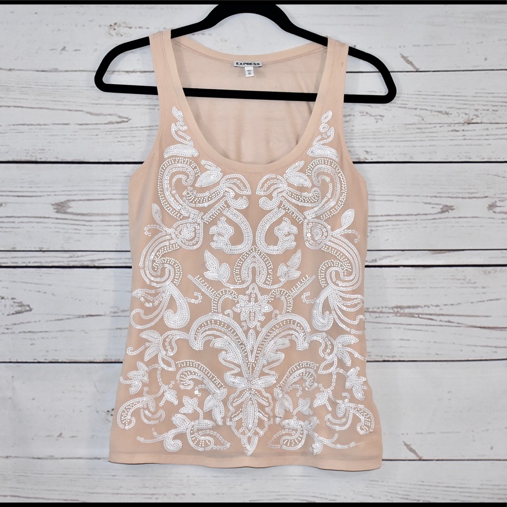 Express | Sequin Tank | Size XS